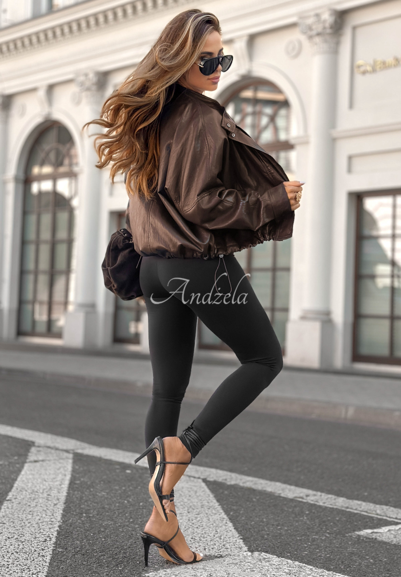 Pause The Day chocolate leather ramones jacket