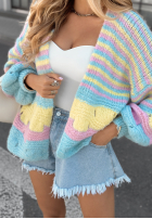 Krótki Cardigan oversize In Between Days błękitno-Rosa