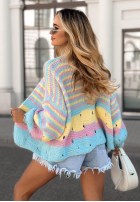 Krótki Cardigan oversize In Between Days błękitno-Rosa