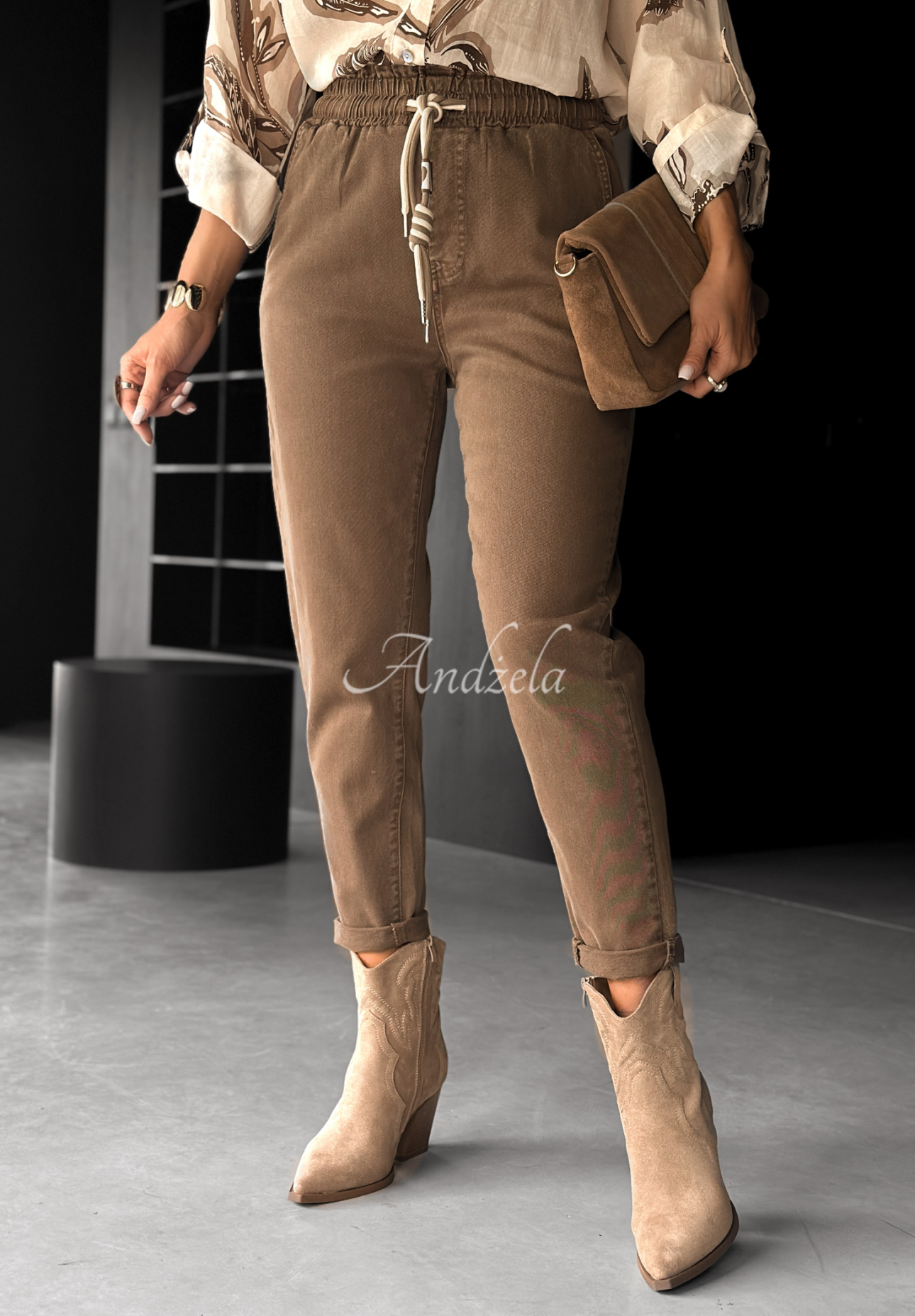 Jeanshose Trust Your Vision Schokoladenbraun
