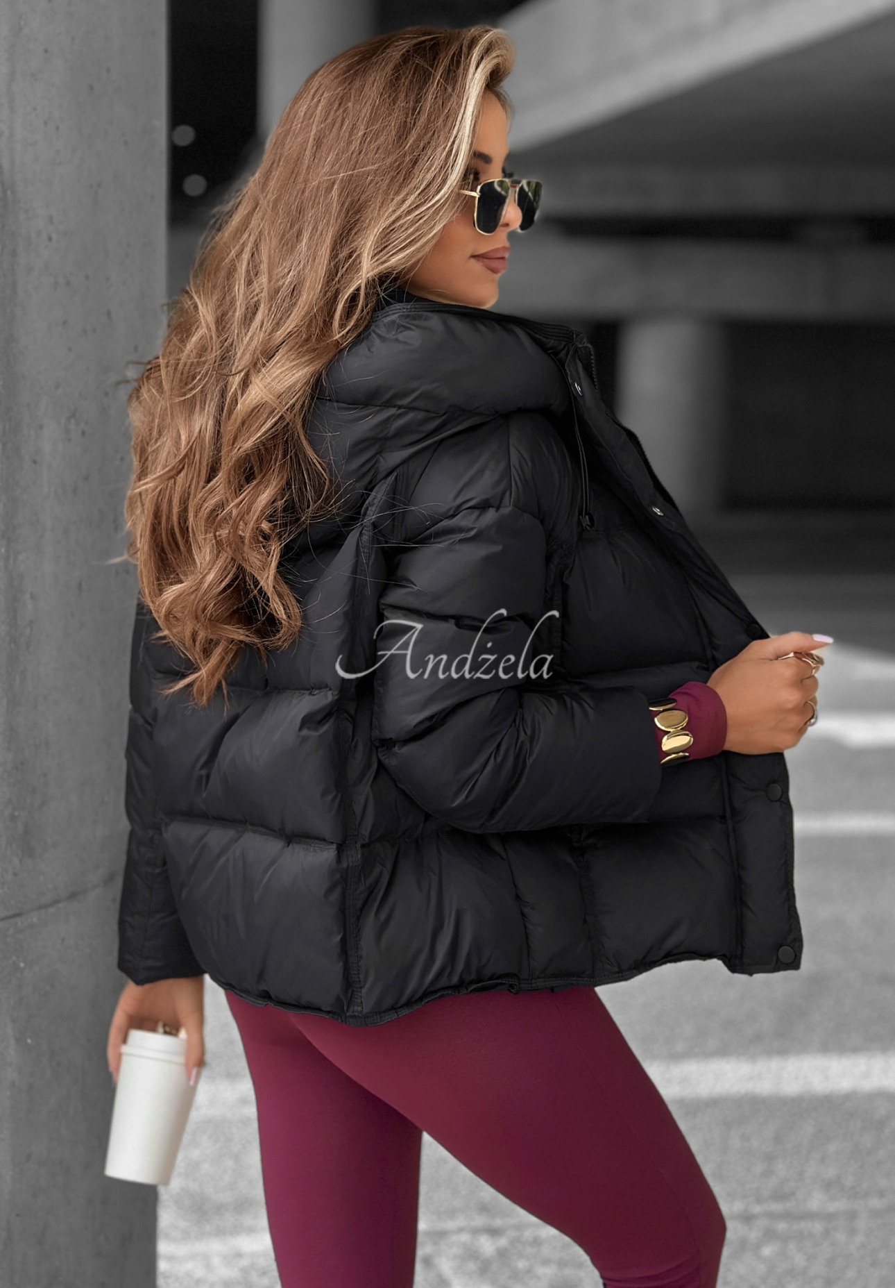 Daunenjacke mit Kapuze Didn’t Ask Schwarz