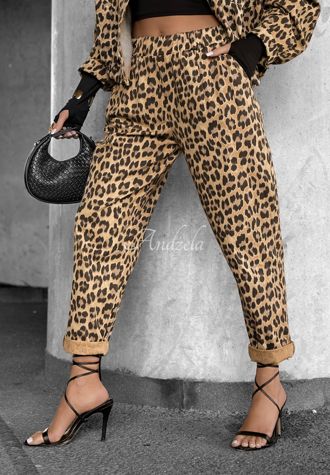 Hose mit Leopardenmuster Panthera Prowl Beige-Braun
