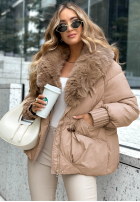 Puchowa Jacke z kapturem No Signal Beige