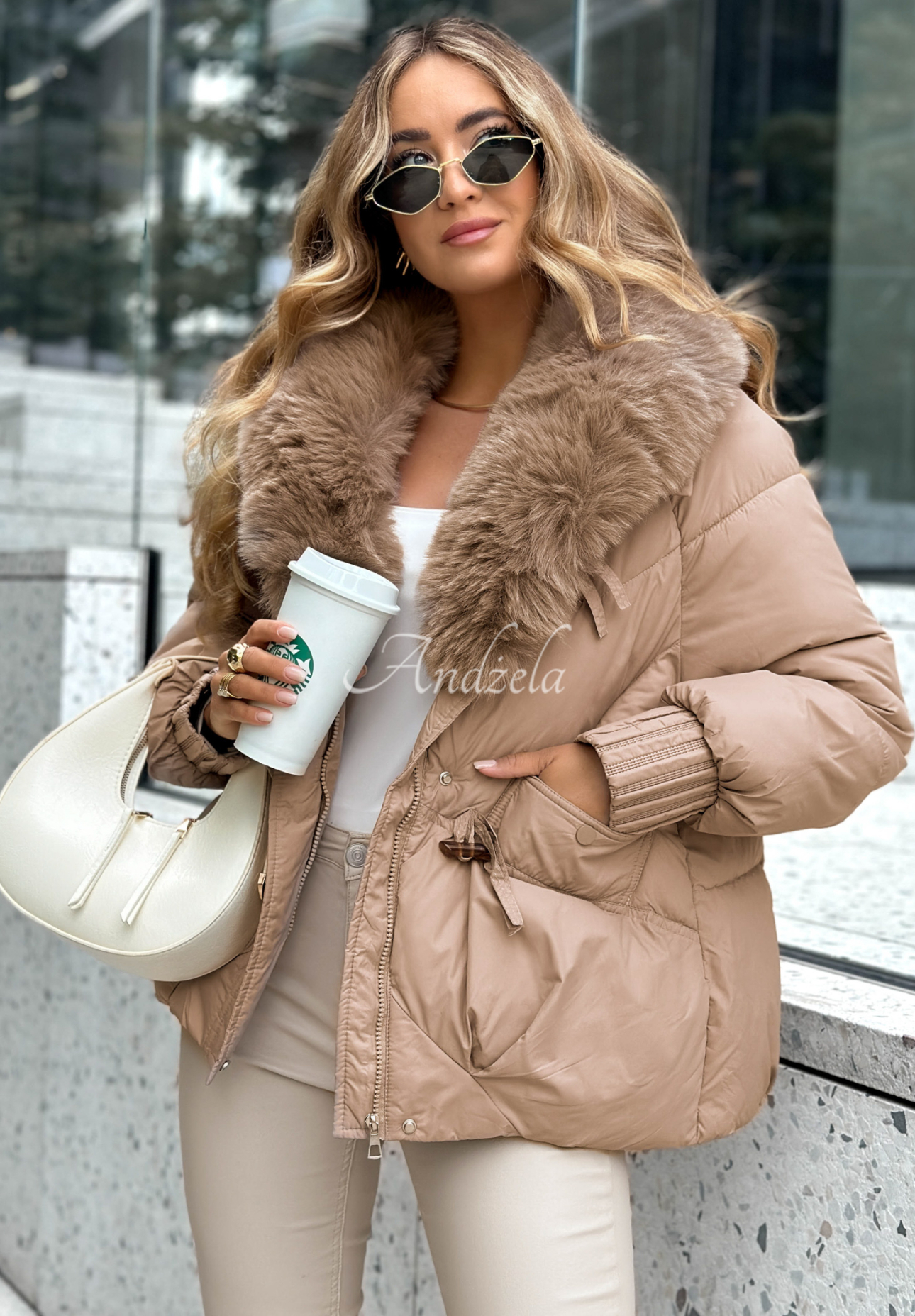 Steppjacke No Signal Beige