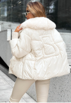 Puchowa Jacke z kapturem No Signal Beige