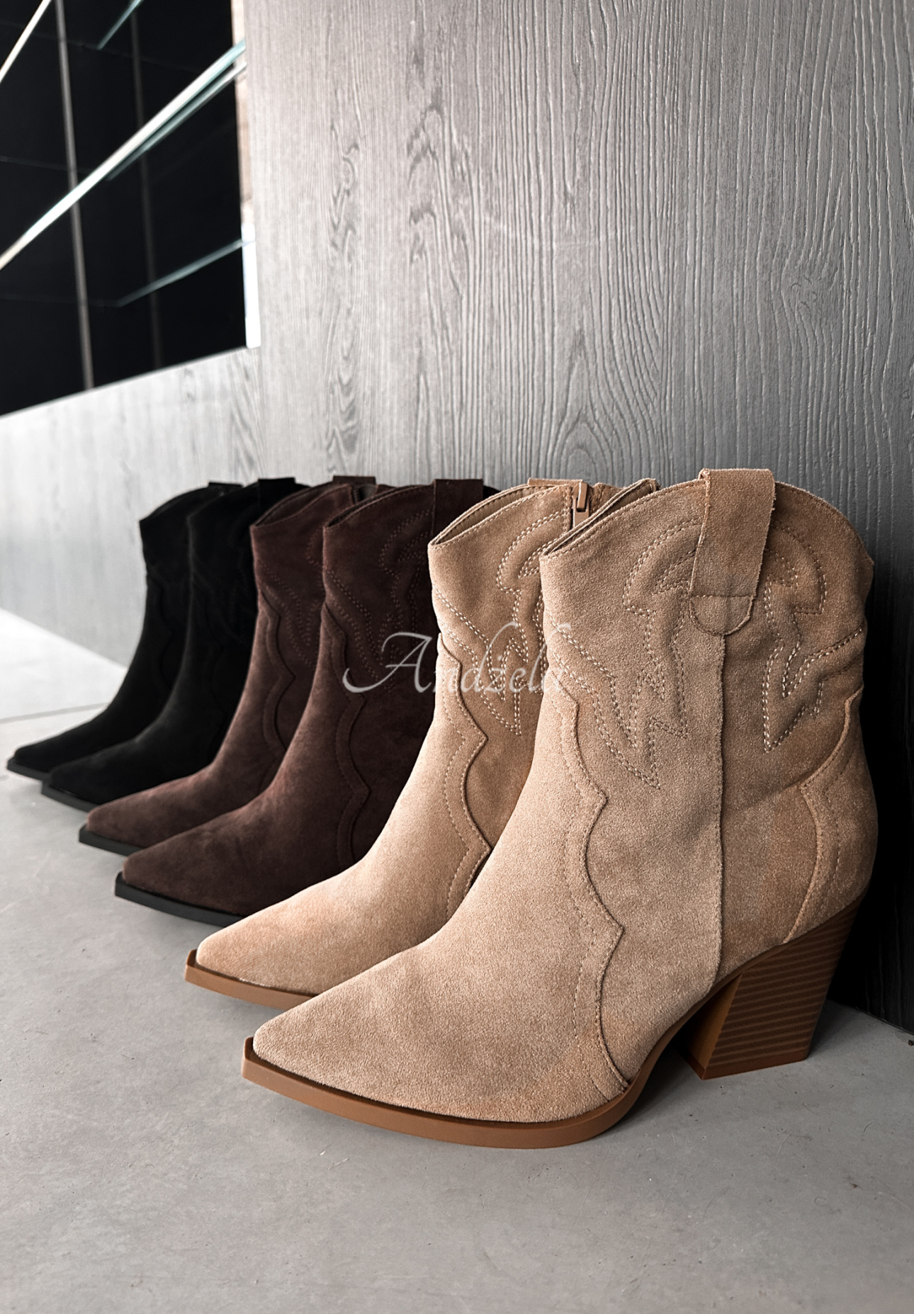 Cowboystiefel aus Wildleder I Moved On Beige