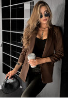 Klassischer Blazer Premium Schokoladenbraun