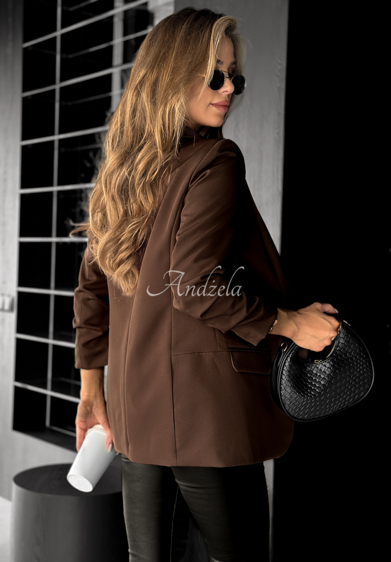 Klassischer Blazer Premium Schokoladenbraun