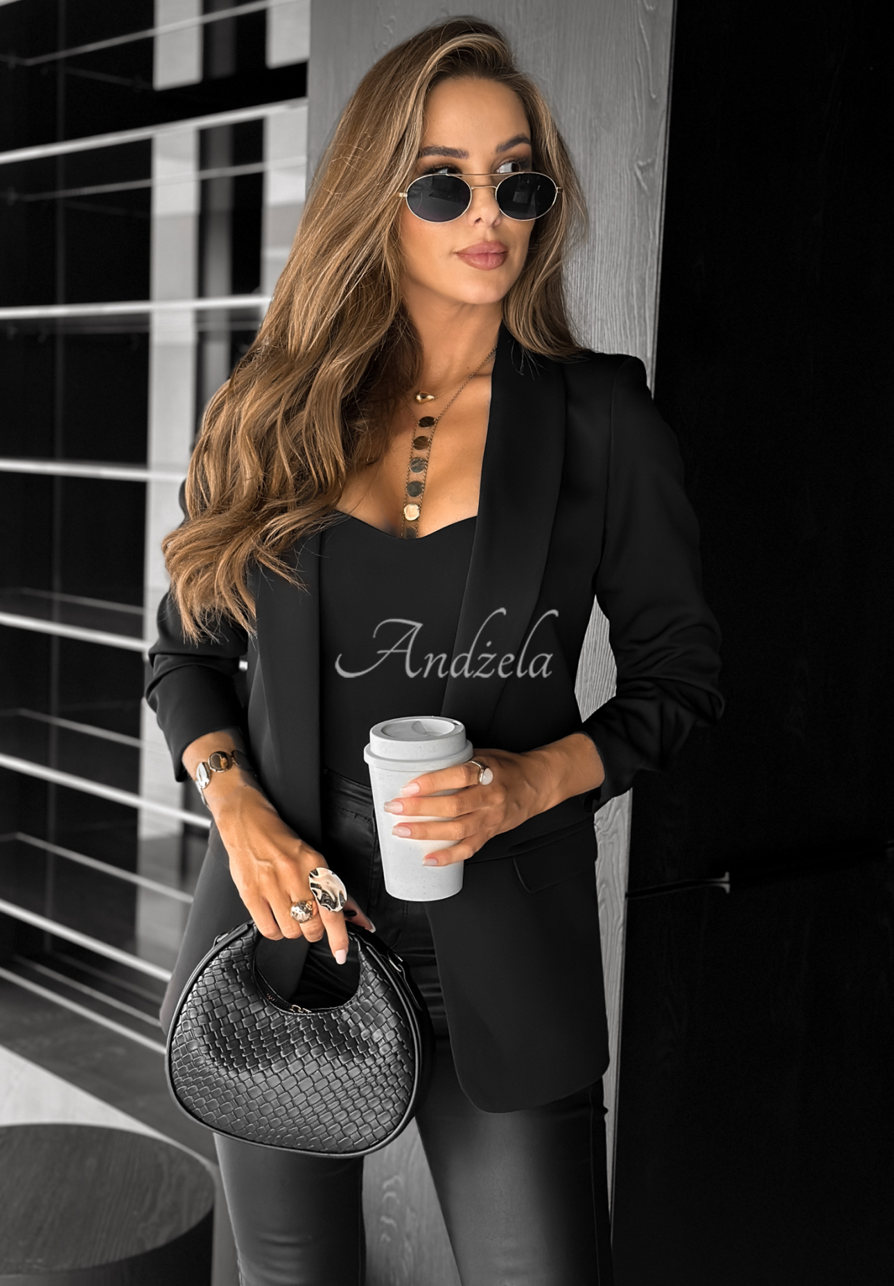 Klassischer Blazer Premium Schwarz
