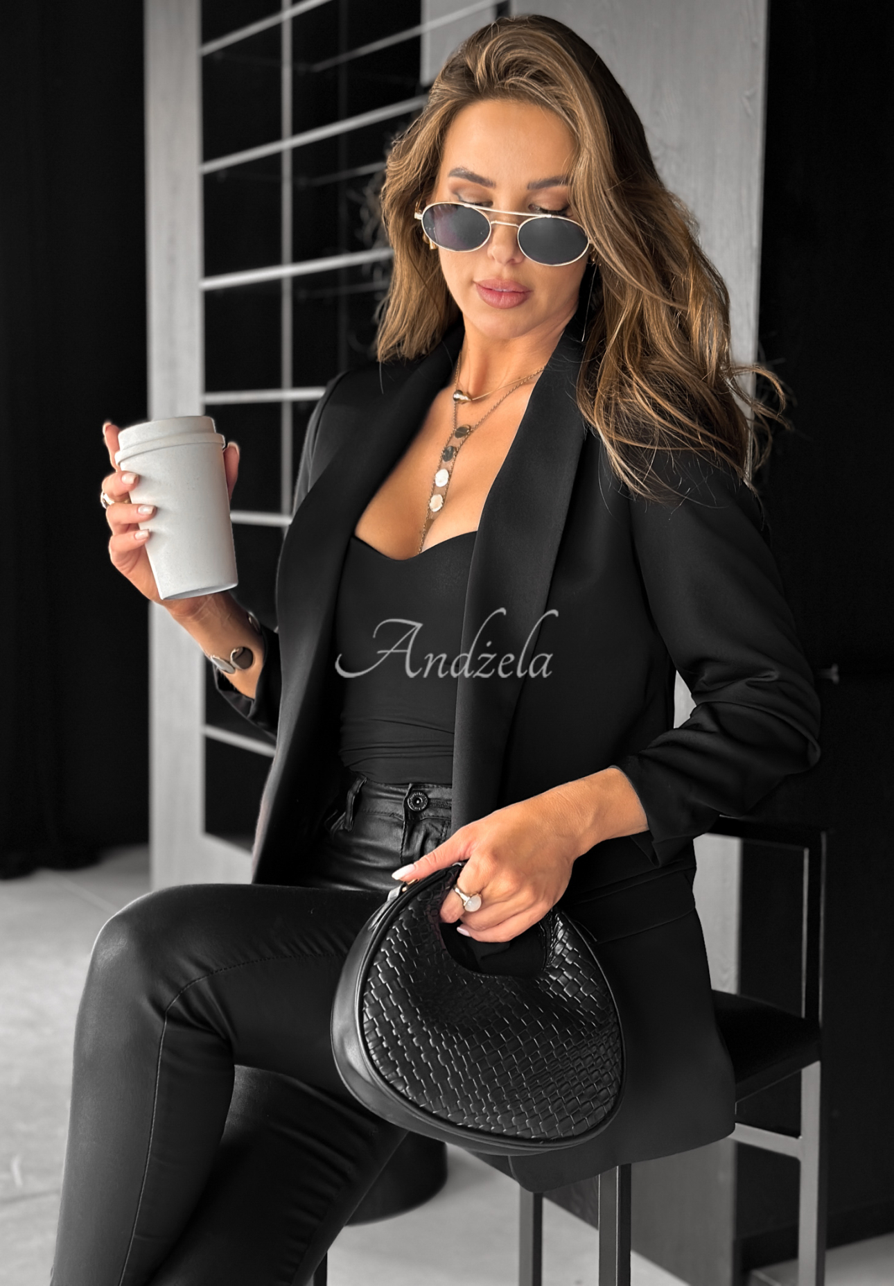 Klassischer Blazer Premium Schwarz
