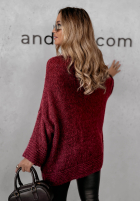 Pullover oversize Gentle Cuddle Burgunderrot