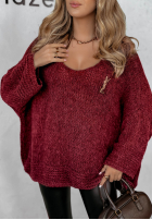 Pullover oversize Gentle Cuddle Burgunderrot