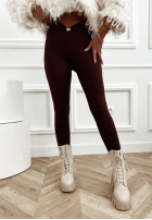 Leggings ze zdobieniem Lost My Thought Schokoladenbraun