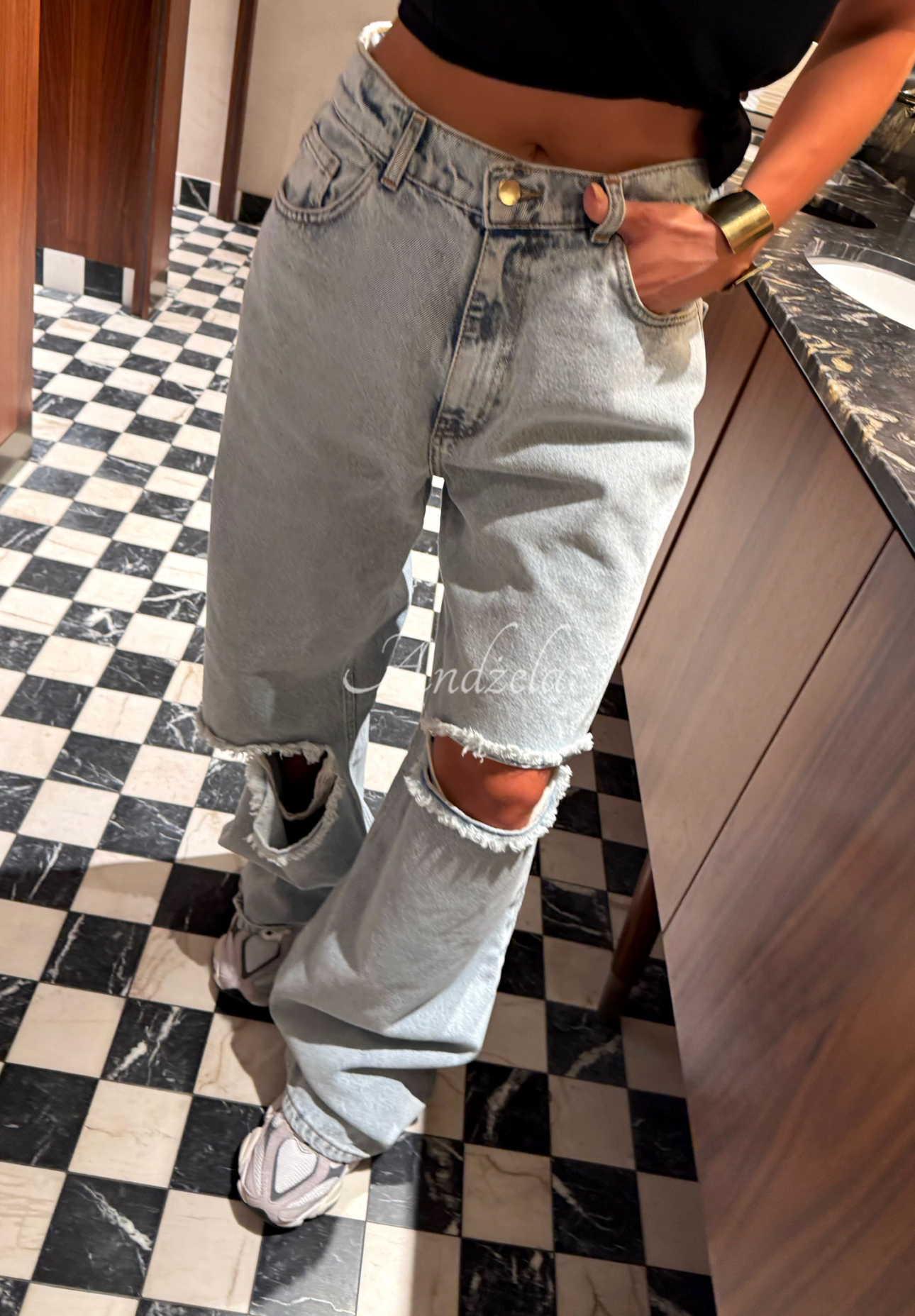 Zerrissene Jeans La Milla Look At Her Blau