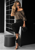 Hose Jeans z paskiem mom fit Don’t Wait Schwarz