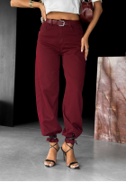 Hose Jeans mom fit Password Protected Burgund