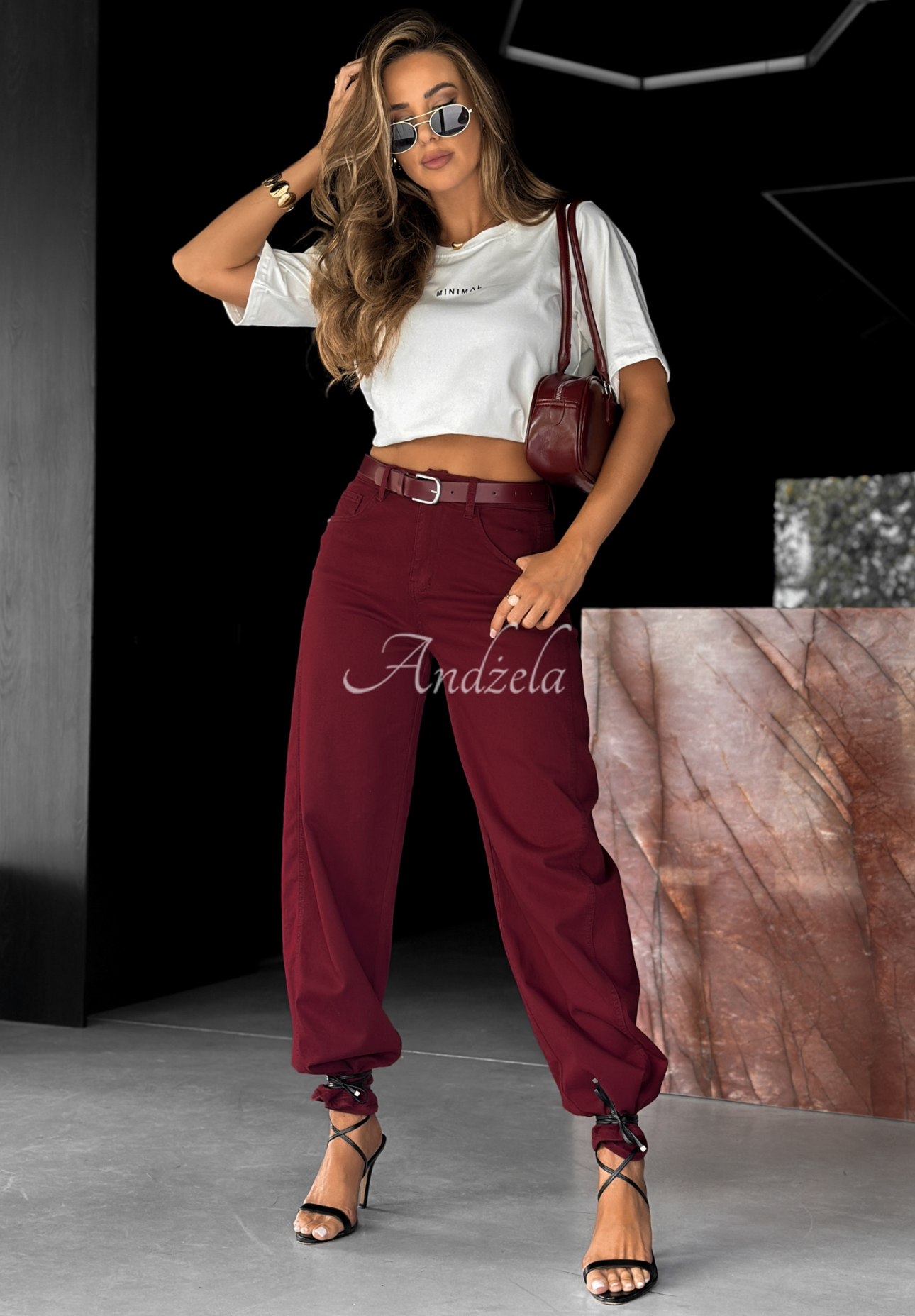 Balloon Jeanshose Password Protected Burgund