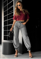 Hose Jeans wide leg In This Silence Grau