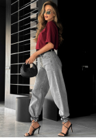 Hose Jeans wide leg In This Silence Grau