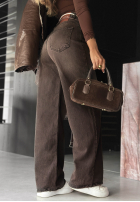 Hose Jeans wide leg Quiet Moment Dunkelgrau