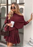 Pullover oversize Found Each Other Burgunderrot