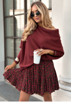 Pullover oversize Found Each Other Burgunderrot