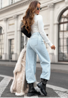 Hose Jeans mom fit No Reaction Yet Blau