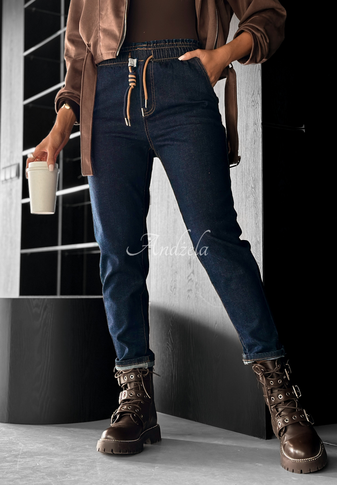 Jeanshose Trust Your Vision Dunkelblau