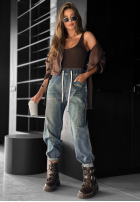 Hose Jeans ze ściągaczem baggy That’s Not Me Blau