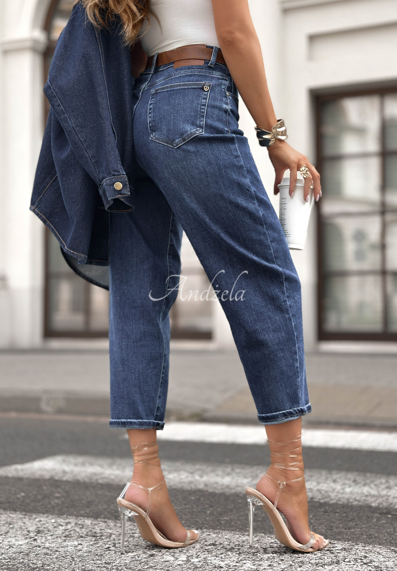 Jeanshose banana Stay Inspired dunkelblau