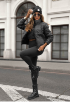 Pikowana kurtka Broken Silence czarna