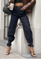Hose Jeans z paskiem Won't Explain Dunkelblau