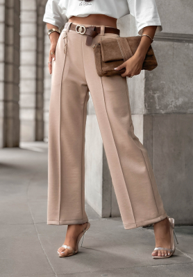 Stoffhose mit Gürtel Full Battery Mokkafarben
