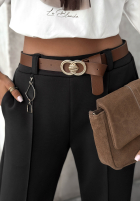 Material Hose z paskiem Before You Go Schwarz