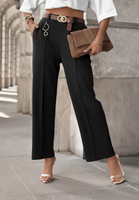 Stoffhose mit Gürtel Full Battery Schwarz