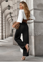 Material Hose z paskiem Before You Go Schwarz