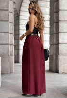 Material Hose wide leg Set The Rules Burgund