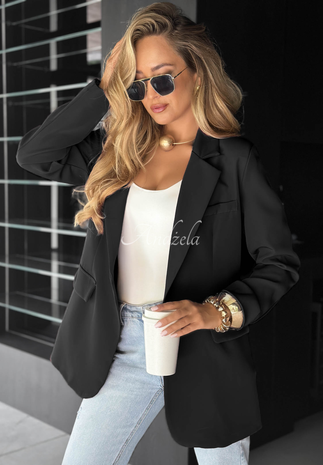 Oversize Blazer Best Version Schwarz