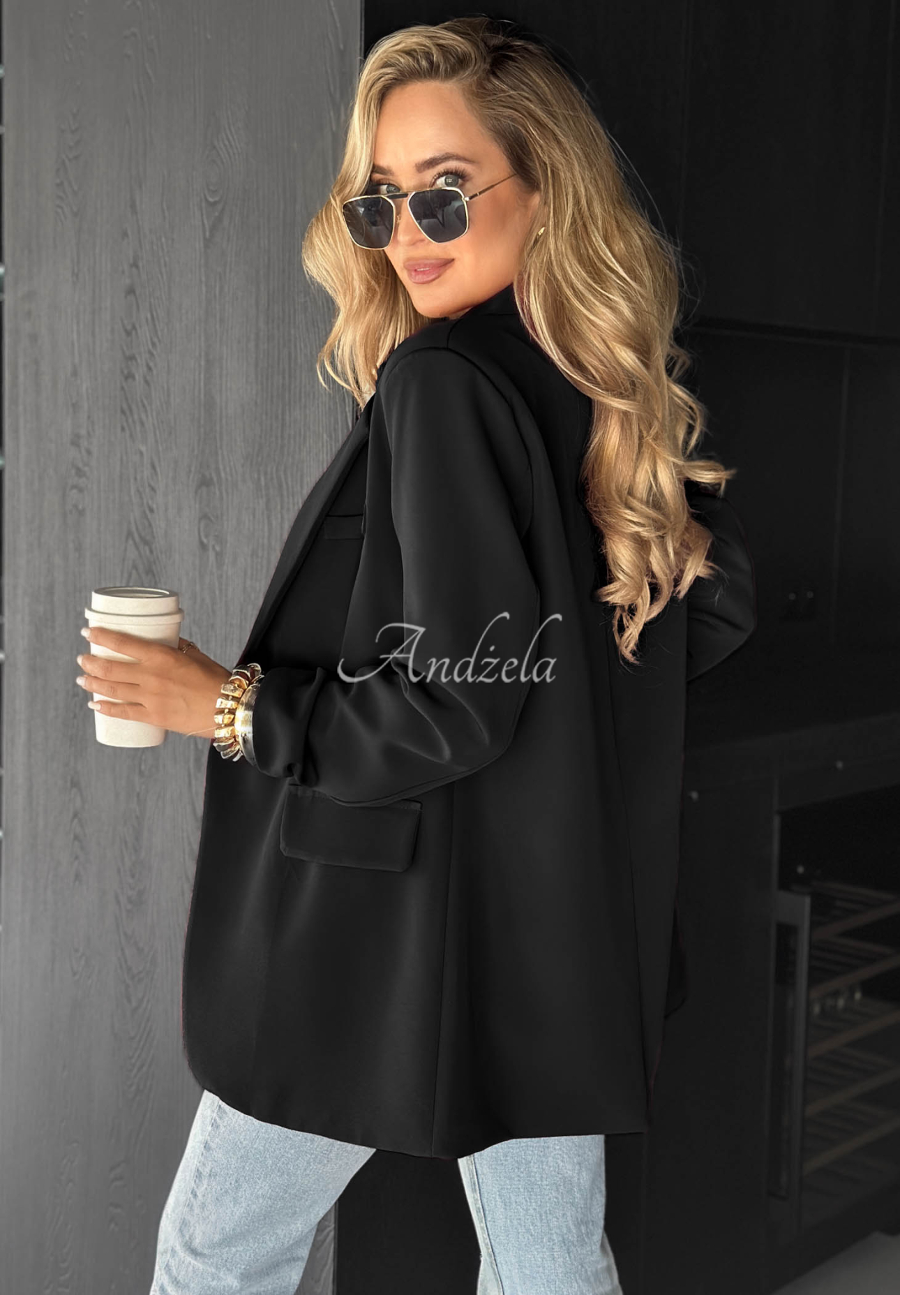 Oversize Blazer Best Version Schwarz