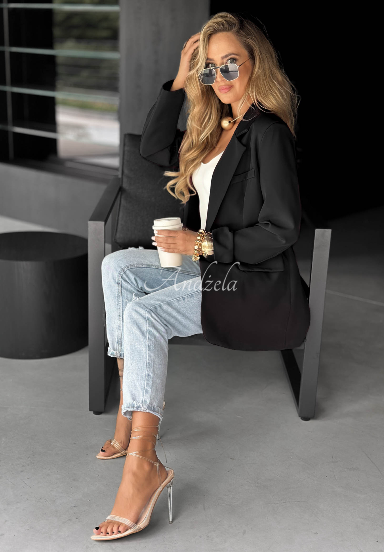 Oversize Blazer Best Version Schwarz