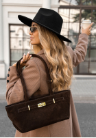 Zamszowa Tasche That Thought Schokoladenbraun
