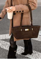 Zamszowa Tasche That Thought Schokoladenbraun