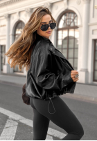 Skórzana Jacke Bikerjacke Pause The Day Schwarz