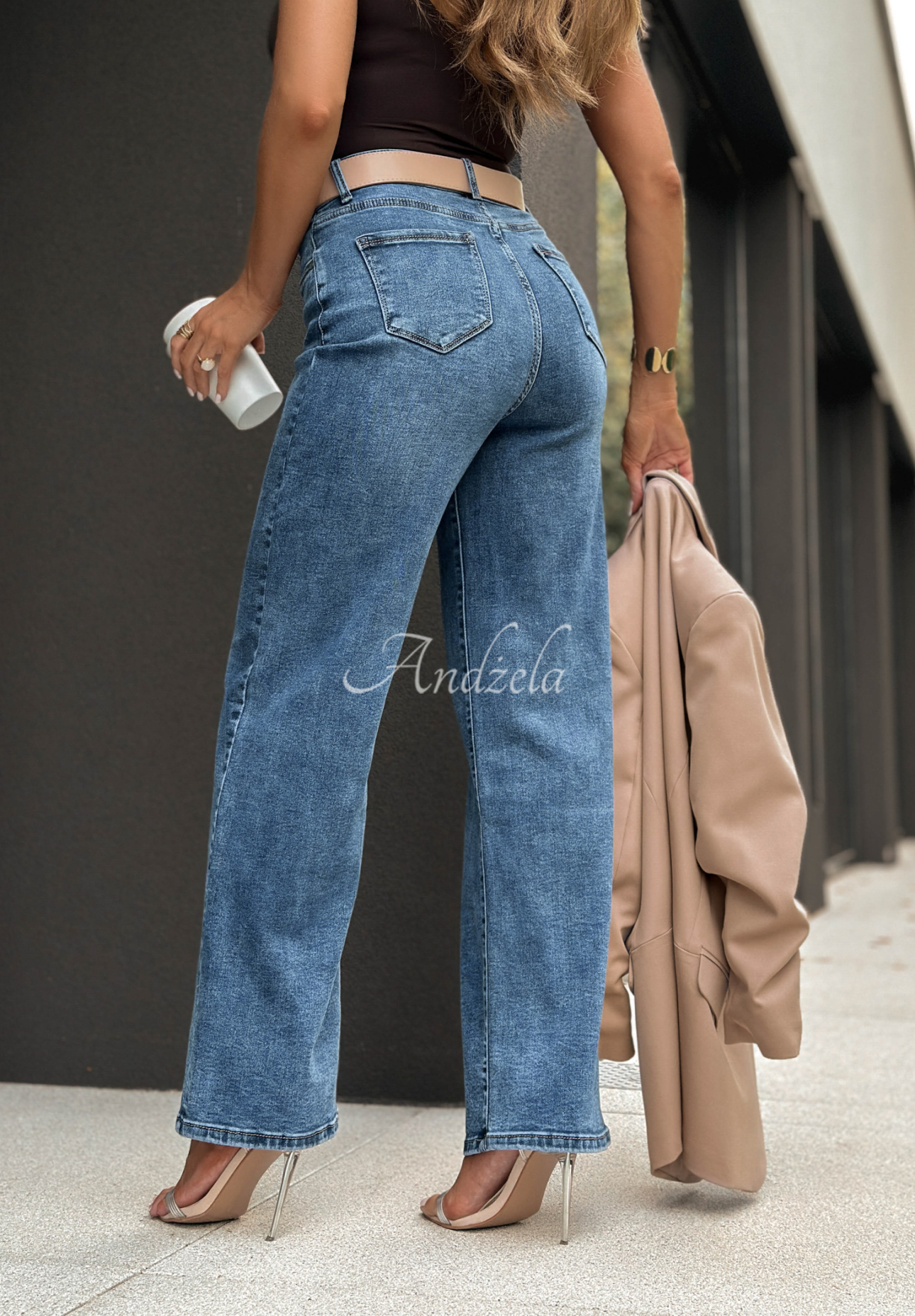 Jeanshose wide leg Talk To Me dunkelblau