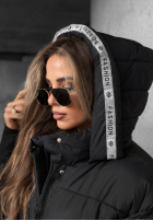 Pikowana Jacke Mit Muster Just Guessing Schwarz