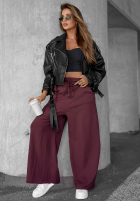 Material Hose wide leg Trust The Moment Burgund