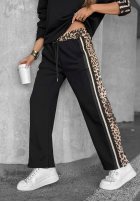 Jogginghose mit Leopardenmuster Leopard Luxe Schwarz