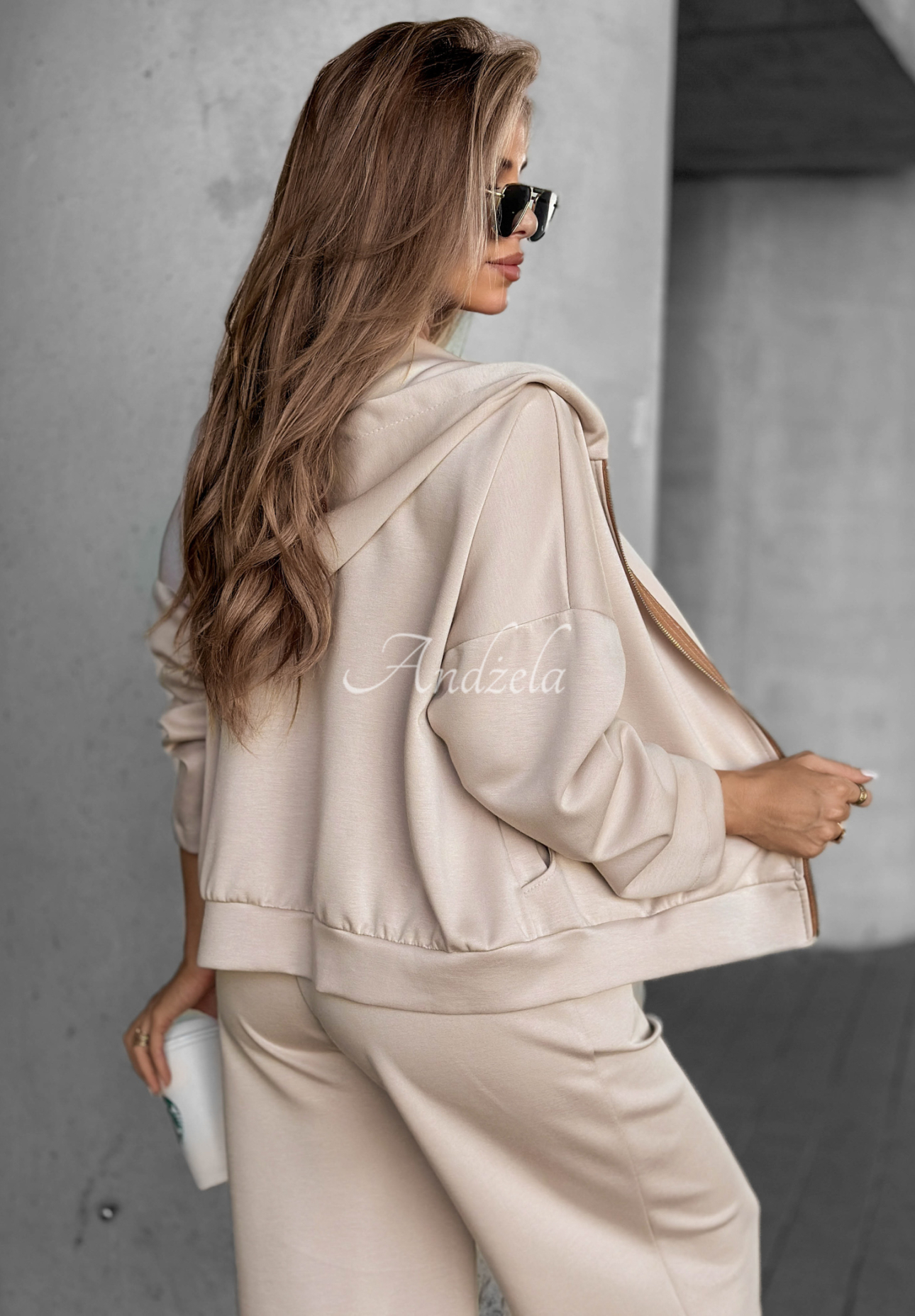 Trainingsanzug-Set aus Viskose Cross City Beige