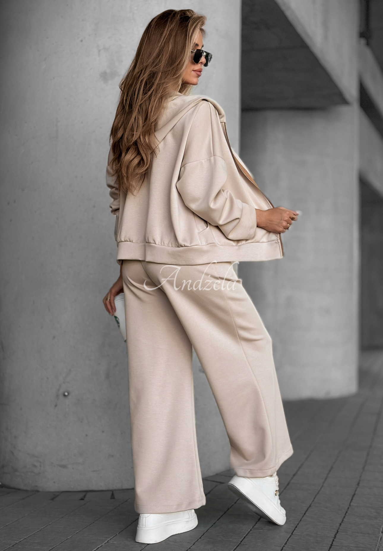 Trainingsanzug-Set aus Viskose Cross City Beige