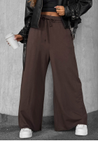 Stoffhose wide leg Trust The Moment Schokoladenbraun